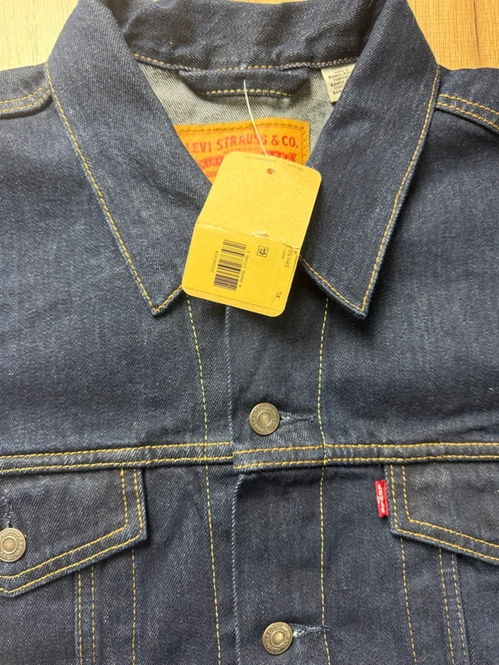 ❗️NWT❗️Men's Levi's Denim Jacket - Classic Trucker Style Size XL - Picture 8 of 11